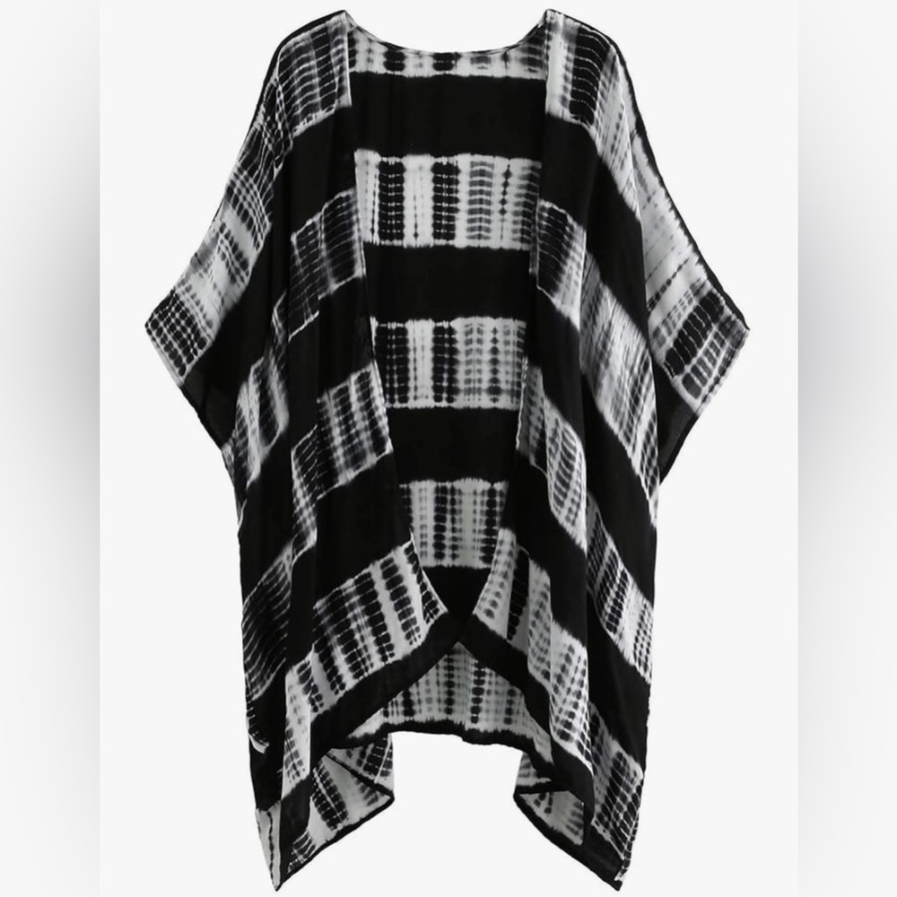 Kimono Beach Cover Up Cardigan Tie Dye